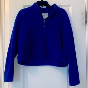 American Eagle fleece quarter zip up
